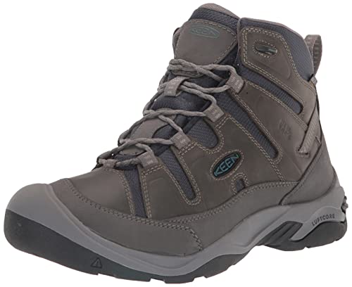 KEEN Męskie buty trekkingowe Circadia Mid, Stalowy szary niebieski Legion, 40.5 EU