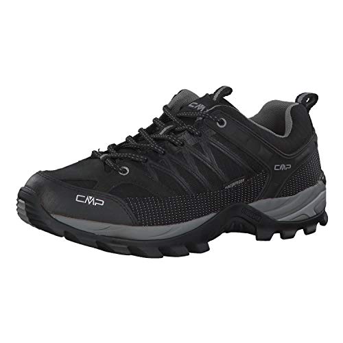 CMP Męskie buty trekkingowe Rigel Low Trekking Wp Walking, Nero-Grey, 49 EU