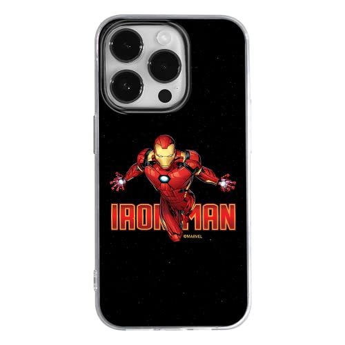 ERT GROUP etui na telefon Apple Iphone 14 PRO, case oryginalny i oficjalnie licencjonowany przez Marvel, wzór Iron Man 030, optymalnie dopasowane, plecki z TPU