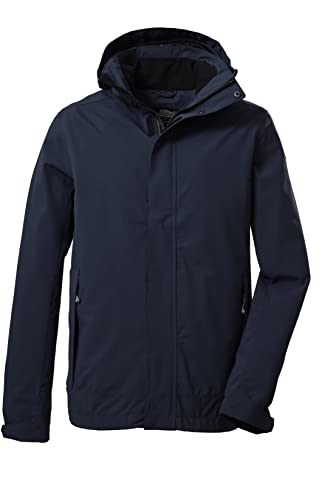 Killtec Męska kurtka funkcyjna / kurtka outdoorowa z odpinanym kapturem KOS 87 MN JCKT_XENIOS; granatowa, 3XL, 39147-000