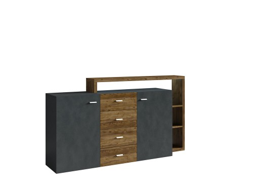 BOTA APPENZELLER/MATERA Komoda 2d/4s z nadstawką