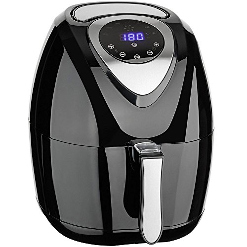 Cuisinier 06866 frytkownica na gorące powietrze, Stainless Steel, 3,2 l, czarna