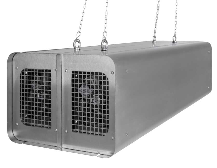 GermiProtect GP4x55S przepływowy sterylizator powietrza - sufitowa lampa UV-C dużych kubatur