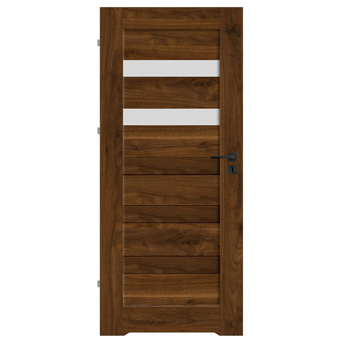 Skrzydło drzwiowe łazienkowe z podcięciem wentylacyjnym Notus orzech trend 70 lewe Nawadoor