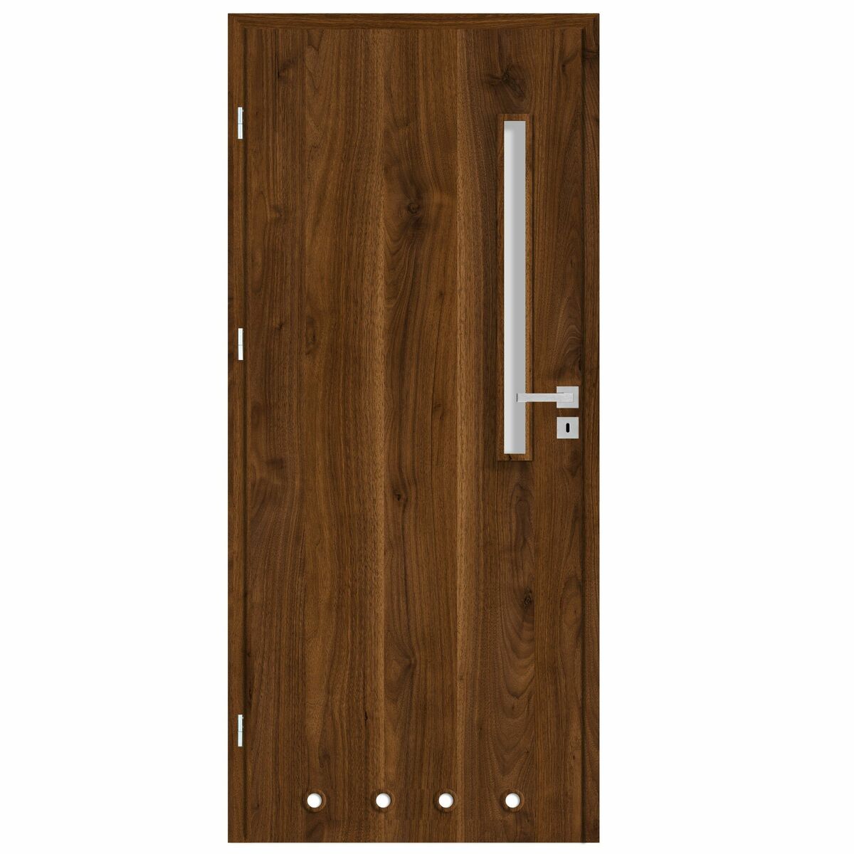 Skrzydło drzwiowe z tulejami wentylacyjnymi Mati orzech trend 60 lewe Nawadoor