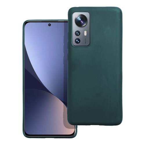 OEM Futerał matt do Xiaomi 12 / 12x ciemnozielony
