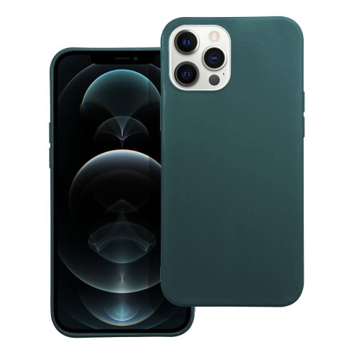OEM Futerał matt do iphone 12 pro max ciemnozielony