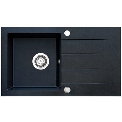 iceBerg Focus zlewozmywak granitowy 76x44 cm onyx ZFS1411