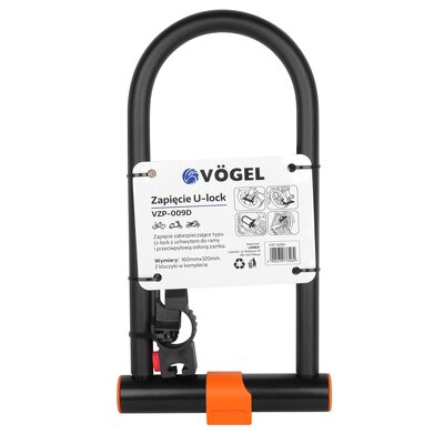 Zapięcie rowerowe VÖGEL VZP-009D U-lock