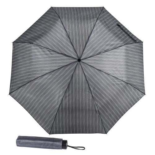Parasol męski składany manualny Blue Drop, prążki