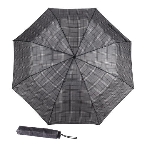 Parasol męski składany manualny Blue Drop, duża kratka
