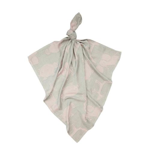 TEXPOL Pieluszka bambusowa Colorful Dreams Animals, pudrowy róż (75x75cm), 1szt. - >>> DARMOWA od 99zł 