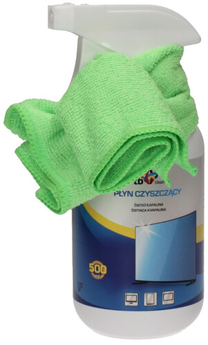 TB Clean Zestaw płyn do TV 500 ml + mikrofibra