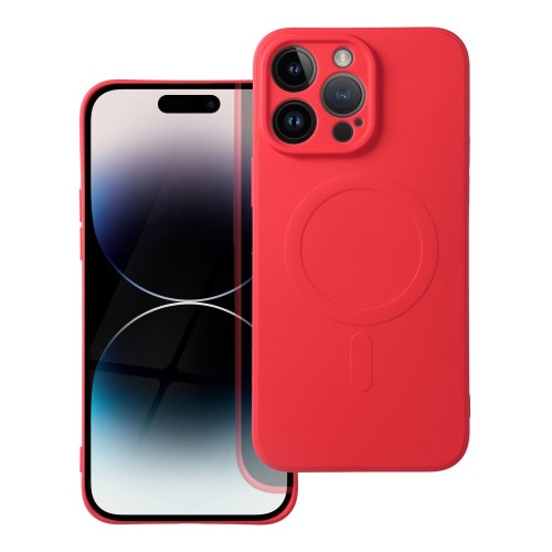 OEM Futerał Silicone mag cover do iphone 14 pro max czerwony