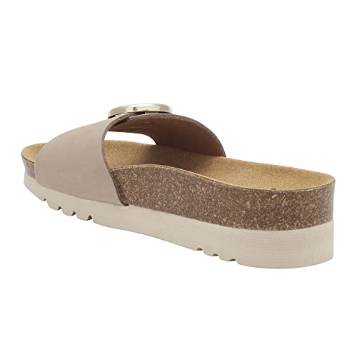Scholl Malibu' Mule, Sandały Damskie, Taupe, 38 EU
