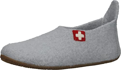 Living Kitzbühel Slipper szwajcarski krzyż kapcie domowe, jasnoszare, 24 UE