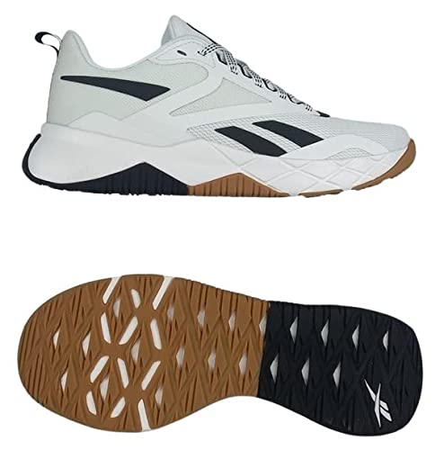 Reebok Męskie tenisówki NFX Trainer Footwear White Core Black Rubber Gum-03, 44 EU, Obuwie biały rdzeń czarna guma Reebok 03, 41 EU