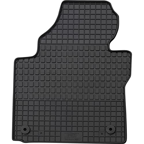 PETEX Dopasowanie kierowcy gumowa mata premium 1-częściowa czarna