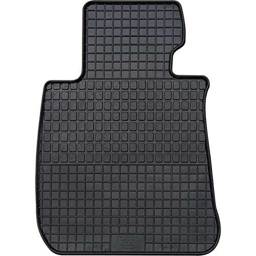 PETEX Dopasowanie kierowcy gumowa mata premium 1-częściowa czarna