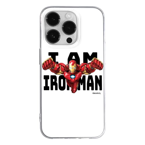 ERT GROUP etui na telefon Apple Iphone 14 PRO, case oryginalny i oficjalnie licencjonowany przez Marvel, wzór Iron Man 028, optymalnie dopasowane, plecki z TPU