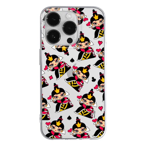 ERT GROUP etui na telefon Apple Iphone 14 PRO, case oryginalny i oficjalnie licencjonowany przez Disney, wzór Queen of Hearts 002, optymalnie dopasowane, plecki z TPU cześciowo przeźroczyste
