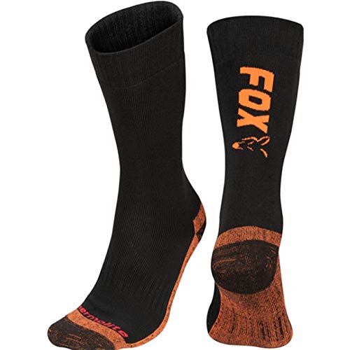 Fox Czarny/pomarańczowy Thermolite długie skarpety 10-13 (EU 44-47)