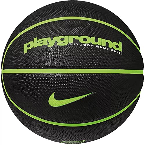 Nike Unisex – piłka do koszykówki dla dorosłych Everyday Playground 8P, czarna/wolt/wolt, 6