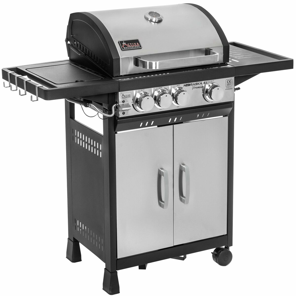 Activa Grill gazowy 4 pal. 10.9kW Nebraska 19741GS Activa