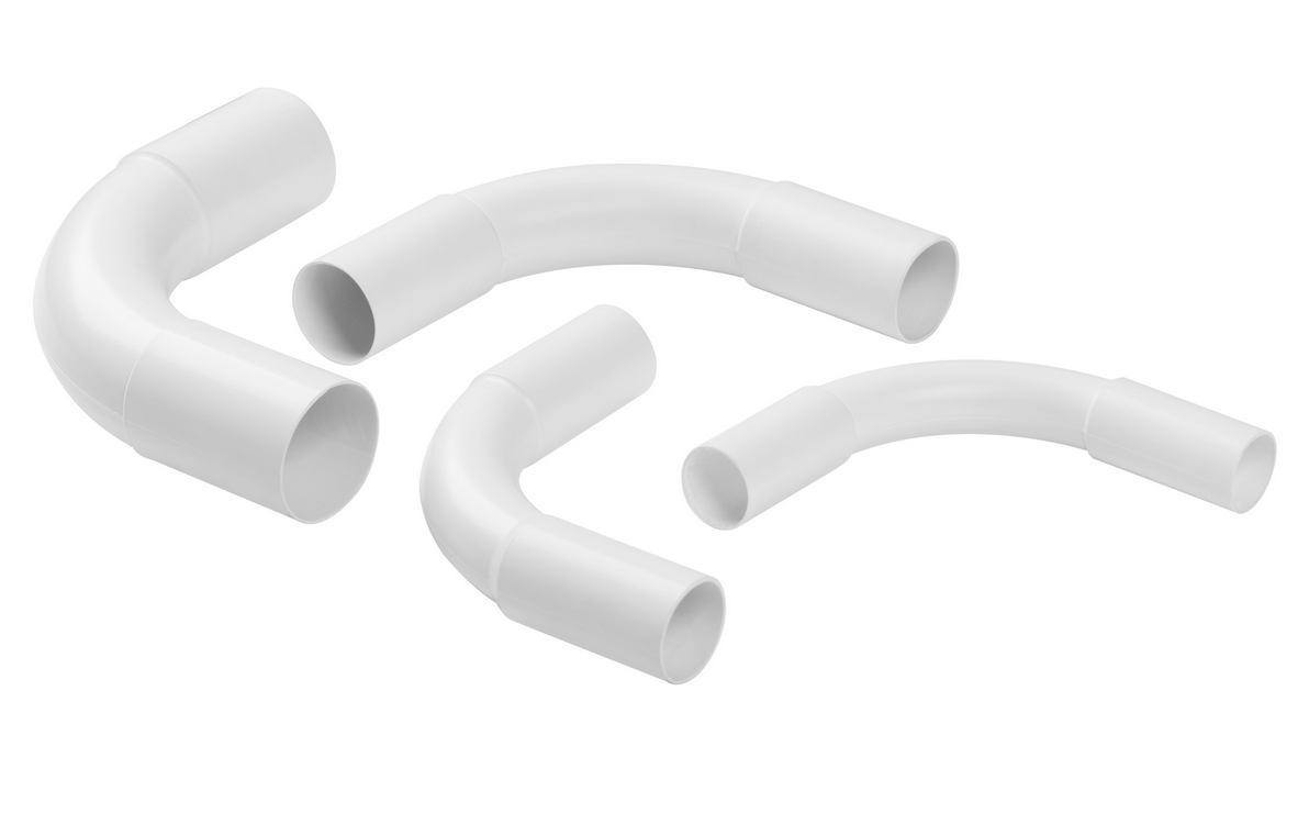 Złączka do rur elektroinstalacyjnych sztywna, kątowa BIAŁY ZKL-18 (1szt.)  -  - 38 sklepów w całej Polsce