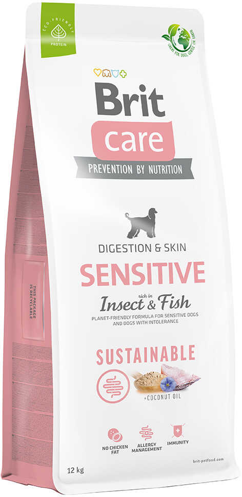 Brit Care Dog Sustainable Sensitive, ryba i insekty - 12 kg Dostawa GRATIS!