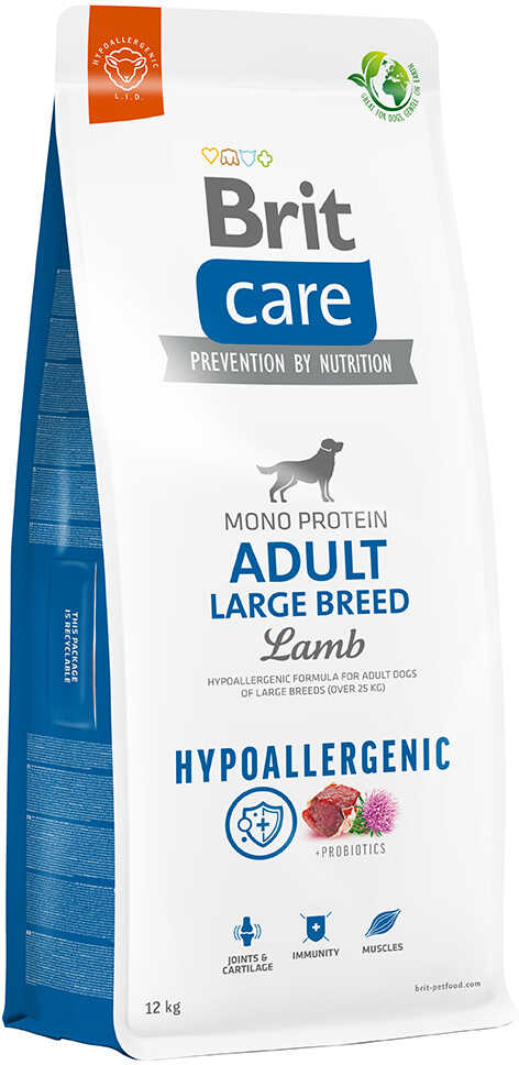 Brit Care Dog Hypoallergenic Adult Large Breed, jagnięcina i ryż - 12 kg Dostawa GRATIS!