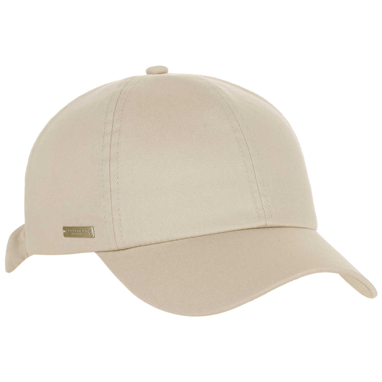 Czapka z Daszkiem Damska Uni Cotton by Seeberger, beżowy, One Size
