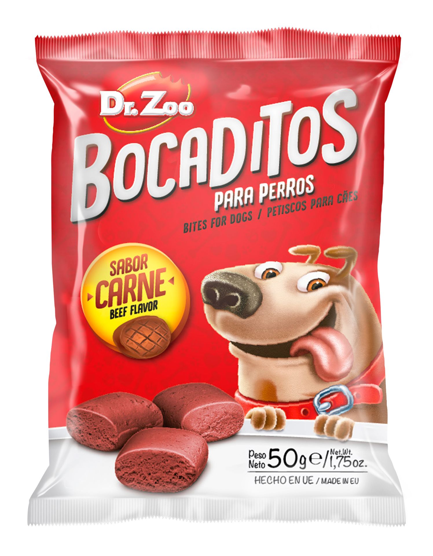 Фото - Корм для собак PSA DR ZOO Bocaditos Carne - Przekąski mięsne 50g  [11139]