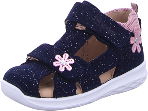 Superfit Sandały Bumblebee, dla chłopców i dziewczynek, niebieskie/różowe 8000, 19 EU, Niebieski różowy 8000, 19 EU