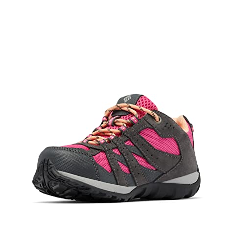 Columbia Childrens Redmond wodoodporne buty trekkingowe dla dzieci, ciemnoszare, różowe Ice, rozmiar 31, Ciemnoszary, różowy, lodowy, 31 EU