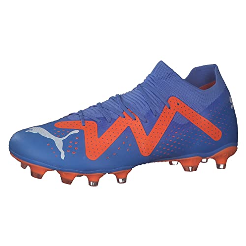 PUMA Damskie buty piłkarskie Future Match FG/AG WN, Blue Glimmer White-Ultra Orange, rozmiar 9