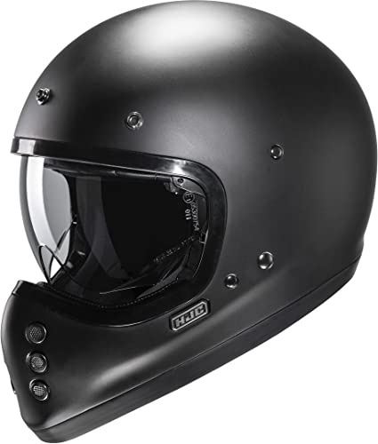 HJC, kask motocyklowy V60 gładki półflat czarny, XXL