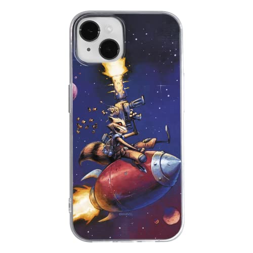 ERT GROUP etui na telefon Apple Iphone 14 PLUS, case oryginalny i oficjalnie licencjonowany przez Marvel, wzór Rocket 007, optymalnie dopasowane, plecki z TPU