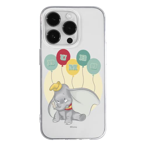 ERT GROUP etui na telefon Apple Iphone 14 PRO, case oryginalny i oficjalnie licencjonowany przez Disney, wzór Dumbo 003, optymalnie dopasowane, plecki z TPU cześciowo przeźroczyste