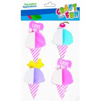Craft with Fun Naklejki lody harmonijka 6 szt.