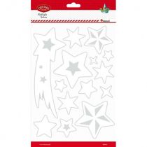 Titanum Naklejki fluorescencyjne gwiazdy białe 14 szt.