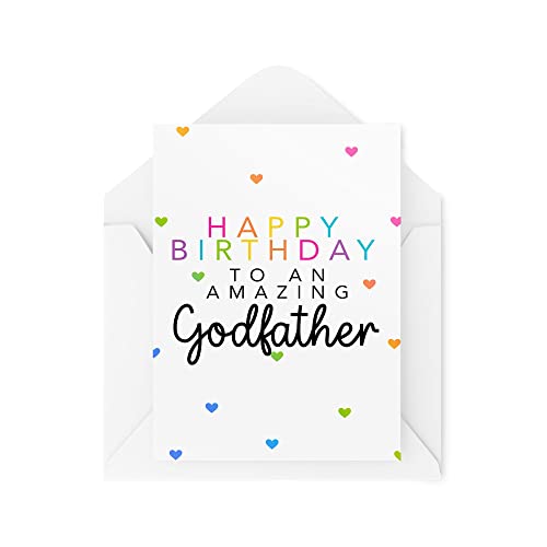 Karty ojca chrzestnego - Happy Birthday to an Amazing Godfather - Kartka urodzinowa dla rodzica chrzestnego - LGBTQ+ - LGBT God father - kartka urodzinowa dla gejów - CBH1436