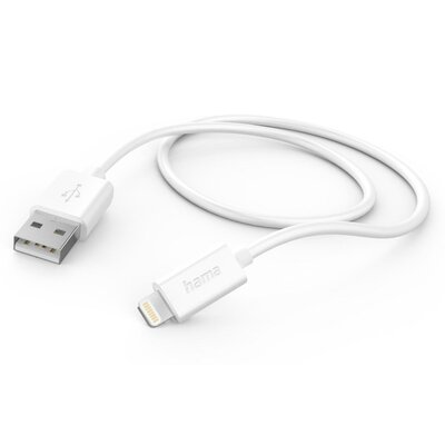 Kabel HAMA Ładujący/data USB-A - Lightning 1m Biały