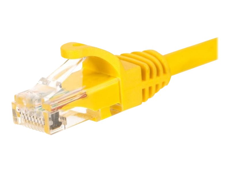 NETRACK BZPAT1UY Netrack patchcord RJ45, osłonka zalewana, kat. 5e UTP, 1m żółty