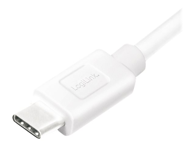 LOGILINK CU0175 LOGILINK - Kabel USB 3.2 Gen1x1, męski USB-A na męski USB-C, biały, 1,5 m