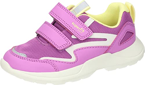 Superfit Rush Sneakersy dla chłopców i dziewczynek, fioletowe/żółte 8500, 20 EU, Fioletowy żółty 8500, 20 EU