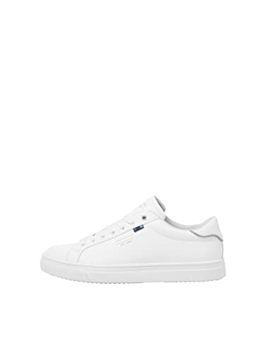 Jack & Jones JFWBALE PU Sneaker Noos, Trampki męskie, Bright White, 44 EU, Jasny biały, 44 EU
