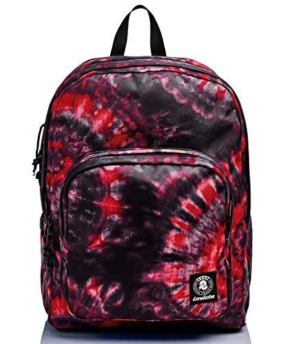 Plecak INVICTA - FORMAT PLUS TIE & DYE - Podwójna komora - Podróże, Szkoła i Wypoczynek, Wielokolorowy, 32 x 43 x 25 cm, Klasyczny