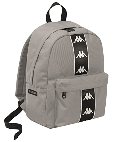 Seven KAPPA COLOUR LOGO plecak - plecak w stylu amerykańskim, duża komora - szkoła, podróże i wypoczynek, szary, Taglia unica, swobodny, Szary, Taille unique, Casual