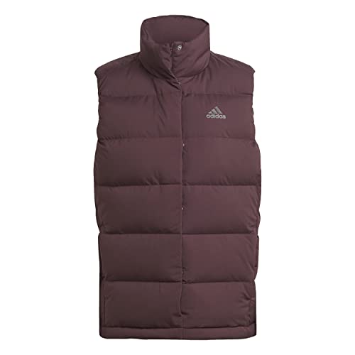 adidas Damska kurtka (Down) Helionic Down Vest, Shadow Maroon, HE1456, XL